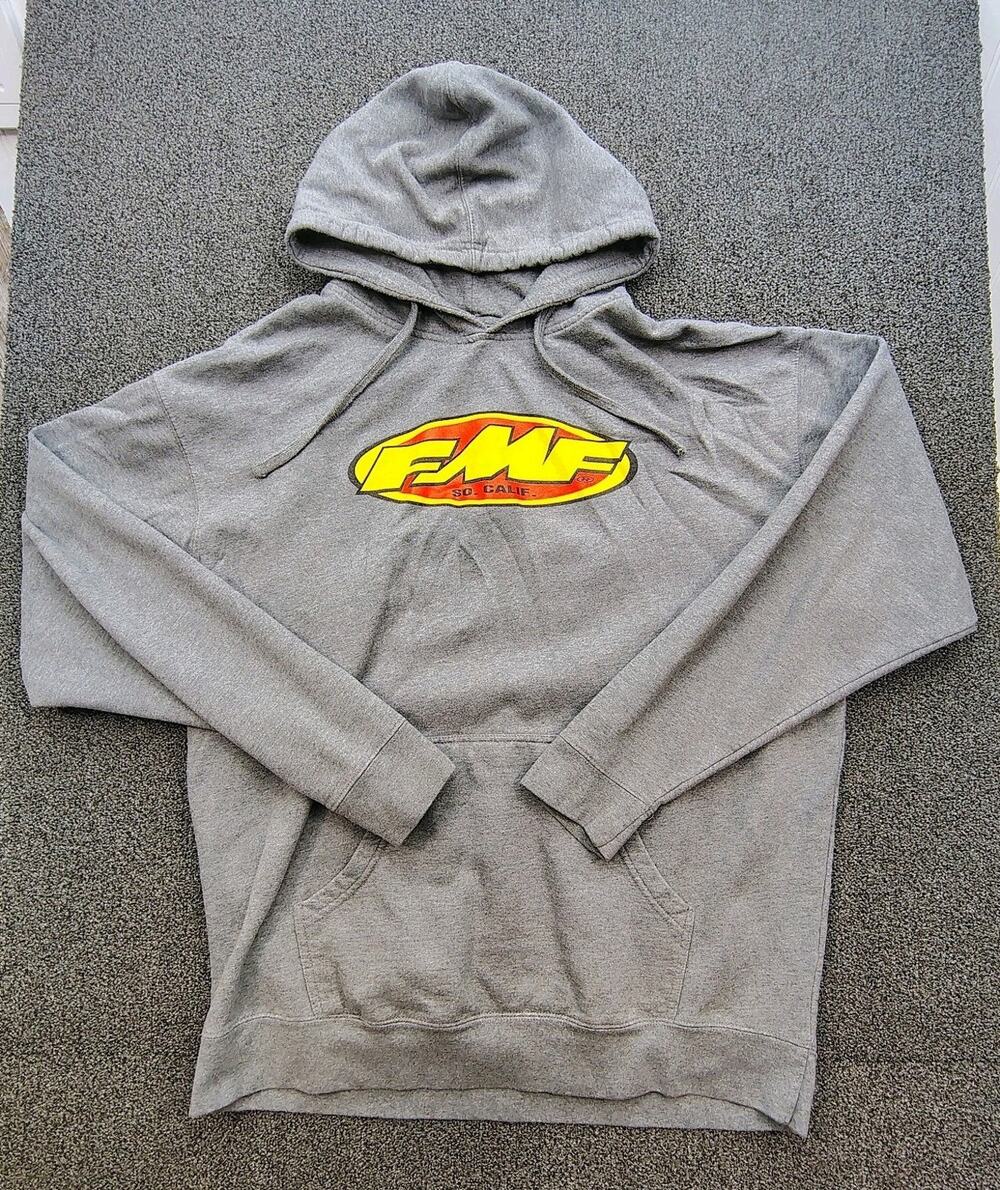 FMF Racing Don 2 Retro Hoodie Men's Size XXL Gray Motocross Supercross Smx